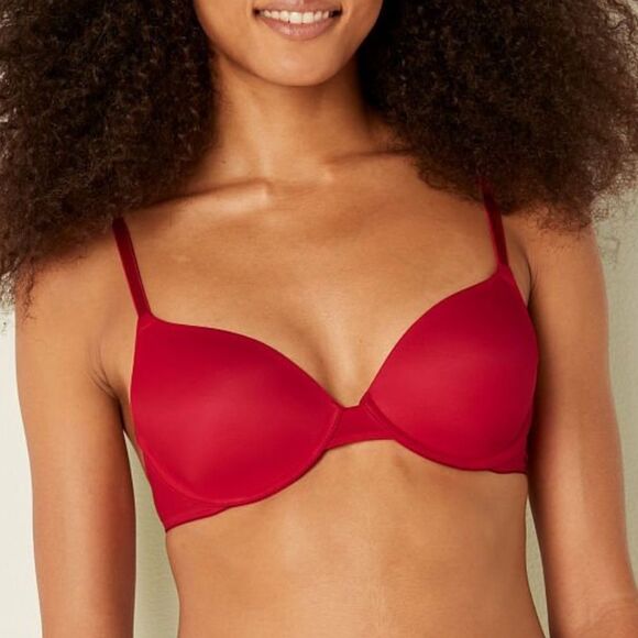 Victoria’s Secret Uplift Semi Demi red bra 32D - Picture 1 of 11